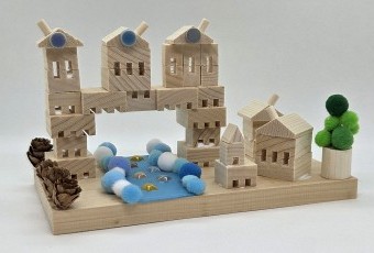 川に星が流れる町